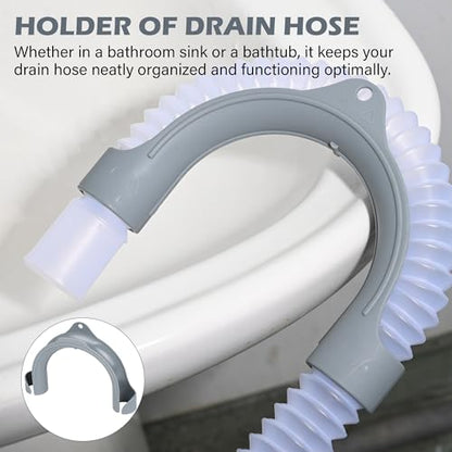 U-Shaped Washing Machine Drain Hose Holder Hook, 2Pack | U-Bend Hose Holder Hook, For Laundry Tub, Dishwasher and Sink Drain Hoses, Compatible with Samsung, GE Washers