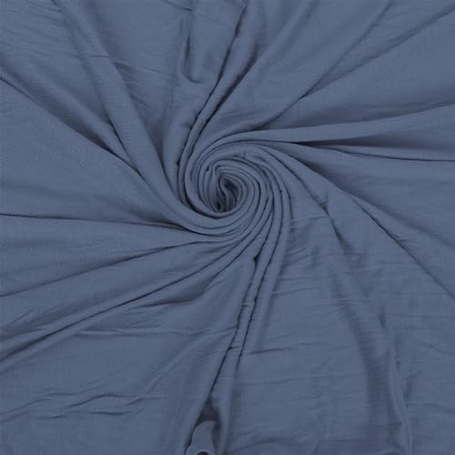Hijab Scarf for Women Soft Cotton Muslim Jersey Hijab Head Wrap Scarves Fashion Long Scarf Shawls - color: Blue