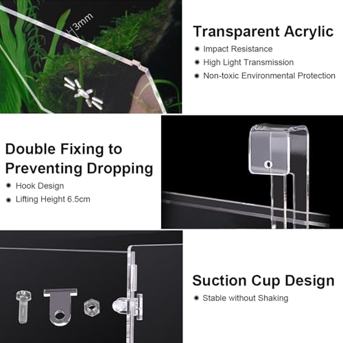 Acrylic Transparent Fish Tank Isolation Box - Aquarium Breeding Incubator Holder (30CM*10CM*10CM) - size: 30CM*10CM*10CM