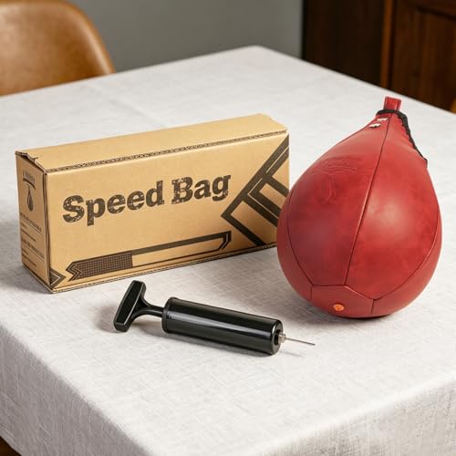 Speed Bag, Speed Punching Bag, Boxing Ball, Punching Dodge Striking Bag for Boxing Training Home Gym Sports Fitness - color: Red