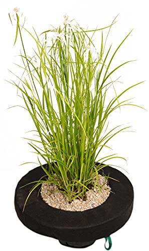 PondH2o Floating Aquatic Water Garden Pond Planter Basket, 10 Inch (26cm) Round Fabric Floatable Flower Plant Pot Aquaponics, Hydroponics, Flower Islands for Ponds and Water Features