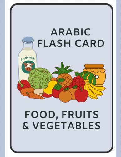 Arabic Flash Card, Food, Fruits & Vegetables
