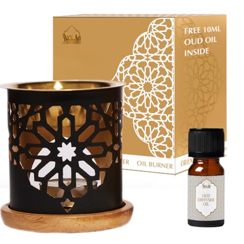 Oil Burner by Dukhni | Candle Diffuser & Free Oud Oil, Essential Oil Burner