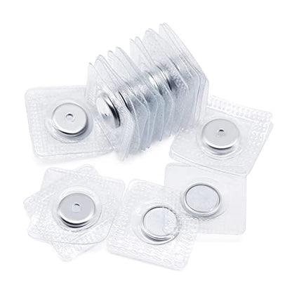 SEMINI Hidden Sew Magnetic Snap Invisible Hidden Sew in PVC Hidden Purse Closure for Fastener Handbag Cloth Clasp DIY Craft Sewing Tools (13mm) - size: 13mm,circular