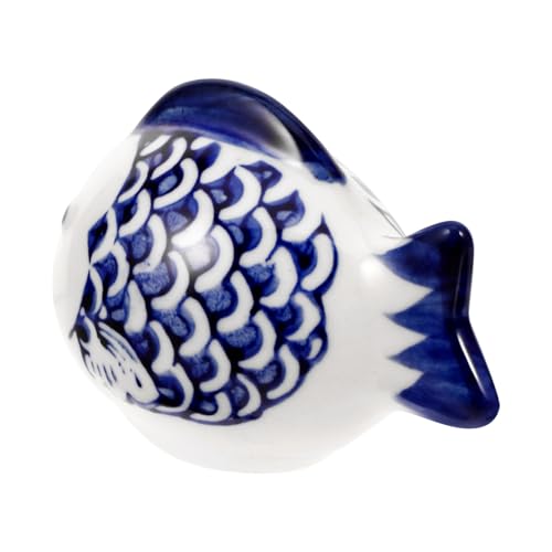 GARVALON 2pcs Aquarium Floating Animal Craft Adorable Ceramic Fish Statue for Fish Tank Decoration Lightweight Easy to Maintain Stunning for Home Office Decor