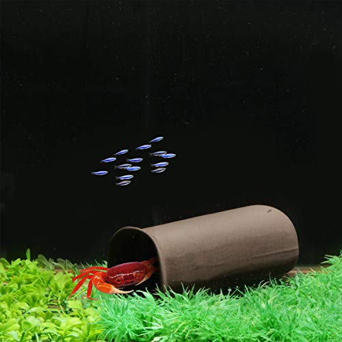 Saim Shrimp Cave Ceramic Fishes Shrimp Spawning Breeding Cone Shelter Fish Tank Aquarium Decorations (Middle) - size: middle