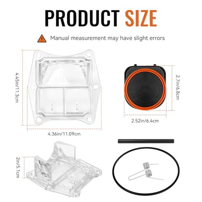 0801‑20H‑RK CR Valve Replacement Kit for Magic Plastics, Pool Valve Repair Kit, Corrosion Resistant Plastic Check Valve Parts, Plate, Spring, Lid for Pool & Spa