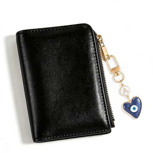 XGALBLA Small Evil Eye Keychains Initial Letter Key Chains for Women Men Car Key Bag Purse Charm- Good Luck Amulet Protection - color: Evil Eye 1-a