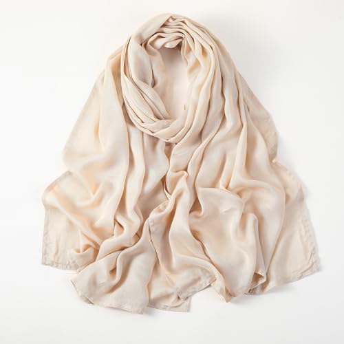 3PC Premium Modal Lightweight Hijab, Fashion Soft Head Scarf Shawl Wraps for Muslim Women Daily Wear - color: Series 1-black/Beige/Taupe