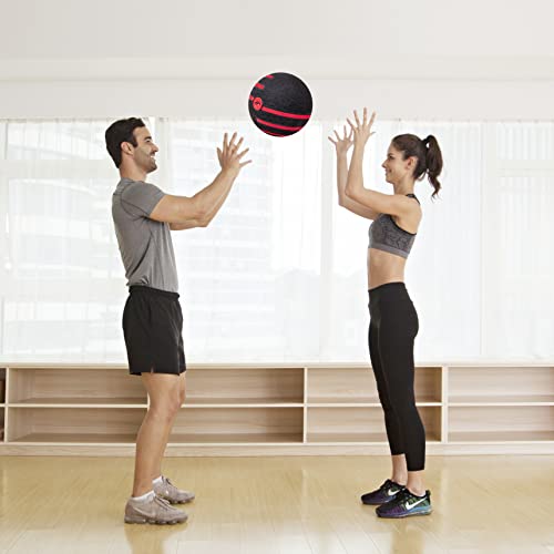 JFIT Dual Texture Medicine Ball – Weighted Exercise Ball for Strength, Core & Functional Fitness Training - style: 20lb