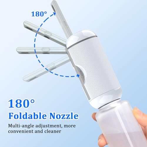 Portable Bidet for Travel, Rechargeable Waterproof Sprayer, White - color: White