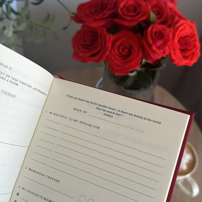 Mawaddah Marriage Journal: A 52-Week Guided Islamic Journal for Strengthening Love, Communication, and Connection in Marriage - Great Gift for Eid, Wedding and Nikkah