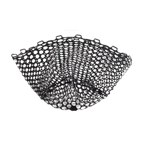 Portable Silicone Landing Net Soft Meshes Wear Fishing Replacement Meshes Net Fishing Tool Accessories Enduring Fishing Replacement Meshes Net - color: C