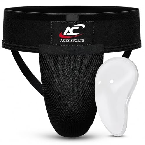 Groin Guard with Gel Cup, Boxing Jockstrap, Kickboxing Groin Guard - size: M-WAIST SIZE 26-32