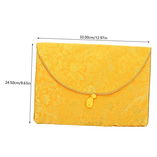 Buddhist Scripture Storage Bag Pouch for Small Jewelry Quran Cover Case Embroidery Brocade Container