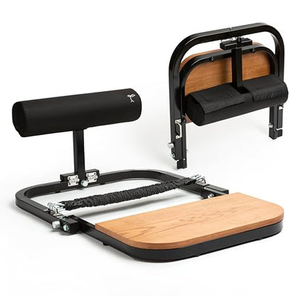 BootySprout Hip Thrust Machine for High Resistance Glute Training - Home Gym Workout - Comes with 45, 90, and 135 Lbs of Resistance - color: Black