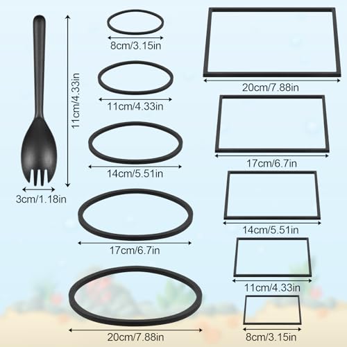 Hariendny 10 Pack Fish Feeding Ring Aquarium Floating Plant Barrier Round and Square Floating Aquarium Plant Corral Foam Fish Feeder Rings Fish-Tank Accessories for Betta Goldfish Floating-Plants