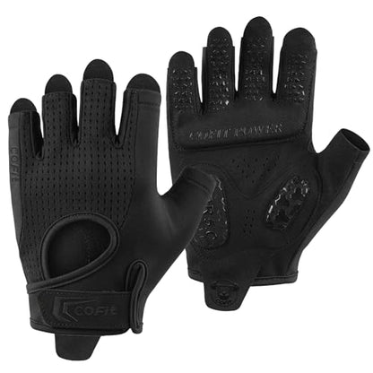 COFIT Workout Gloves for Men Women, Weight Lifting Gloves with 5MM Padded Palm, Non-Slip Gym Gloves, Fingerless Breathable Fitness Gloves for Training, Exercise, Pull Ups - size: X-Large