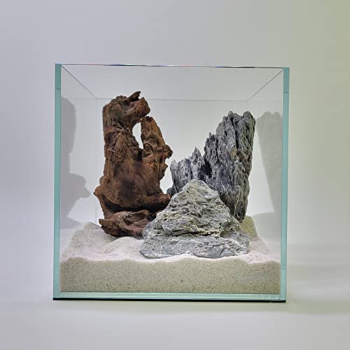 3 Gallon Nano Cube Low Iron Ultra Clear Glass Aquarium