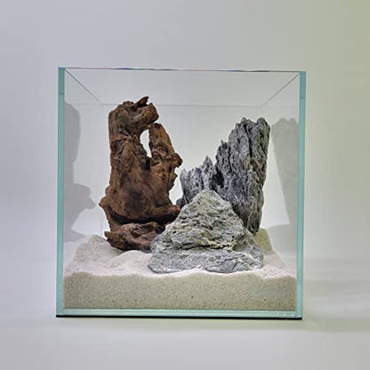 3 Gallon Nano Cube Low Iron Ultra Clear Glass Aquarium