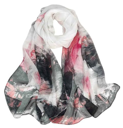 Xyueanlo Fashion Scarves for Women Lightweight Elegant Scarf Sunscreen Wraps Shawls - color: Nymphaea Grey