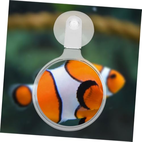 Abaodam Acrylic Glass with Cup for Aquarium Observation High Viewing Tool for Small Animals Plants and Landscapes