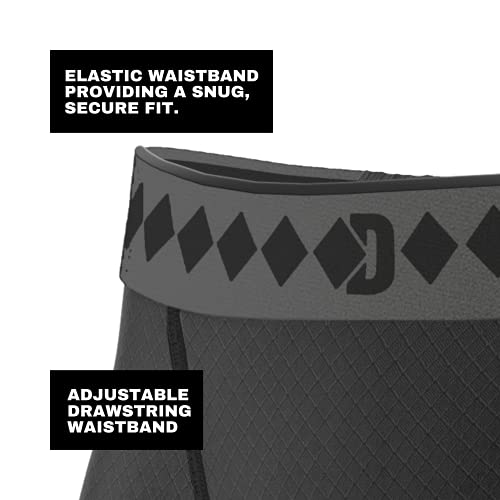 Diamond MMA Compression Performance Short with Built-in Jock Strap and Athletic Cup System - size: Medium