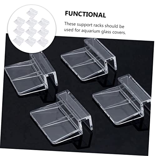 UPKOCH 15pcs Aquarium Cover Brackets Fish Tank Holder for Glass Easy Installation Suitable for Turtle Tanks and Open Fish