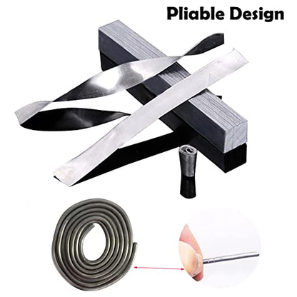 Aquarium Plant Over Weight Anchor, 17 PCS Lead Sheets and 40 inches Lead Strip, Can Cut Metal Strips Aquatic Weight Anchor for Aquarium Fish Tank Plants Reinforced Weight Prevents Floating, 11.7oz