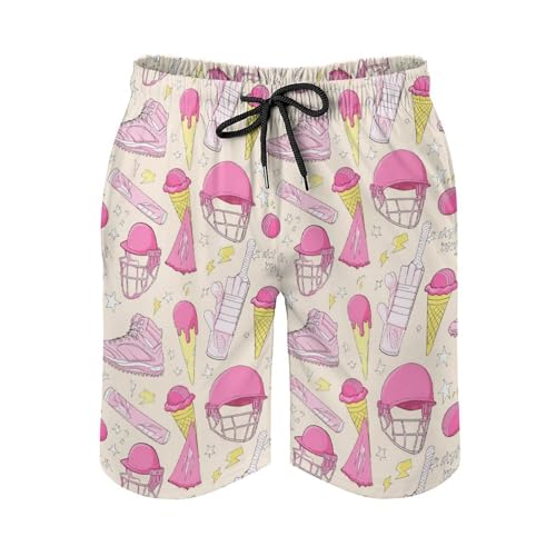 Mens Trunks Breathable Quick Dry Mesh Lining Holiday Party Beach Board Shorts - color: Style-1, size: Medium