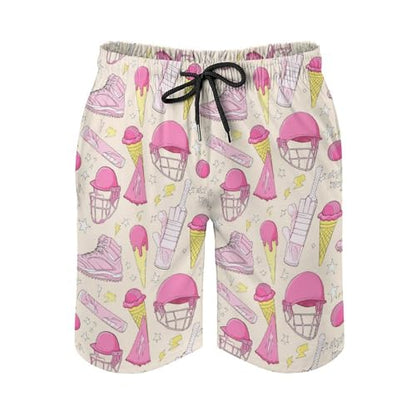 Mens Trunks Breathable Quick Dry Mesh Lining Holiday Party Beach Board Shorts - color: Style-1, size: Medium