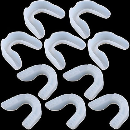 Sport Mouth Guards Gum Teeth Armor Game Guard for Boxing Basketball Football Hockey Karate Basketball Rugby Match - color: Clear White