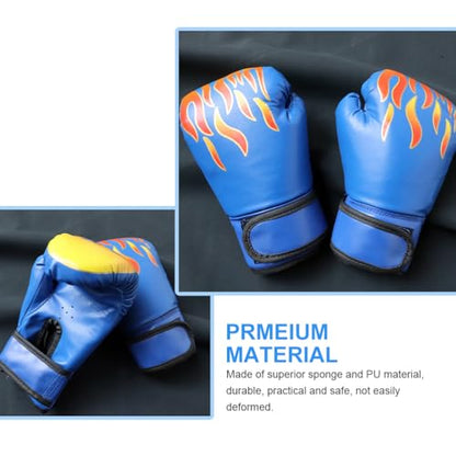 Sosoport 1 Pair Kickboxing Children's Boxing Gloves Glove Mittens Boxing Gloves Boxing Gloves for 3-8 Years - color: Blue