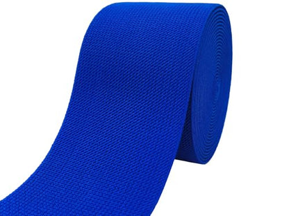 Royal Blue Wide Knit Elastic Band for Sewing 3 inch 5yards Double-Side Twill Woven Elastic Heavy Stretch Elastic Spool Band for Sewing Pants Waist-Wigs-Skirts-Craft-DIY Projects - color: Royal Blue #10