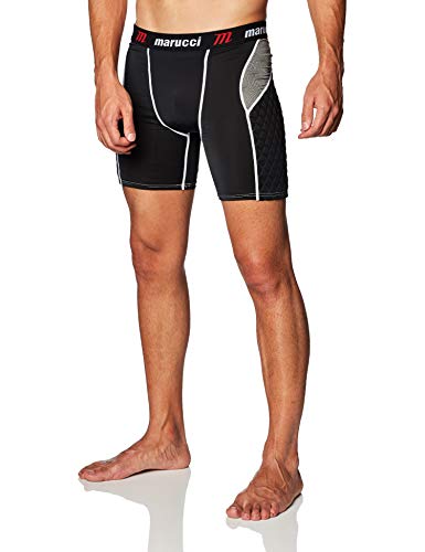 Marucci Men's Marucci Adult Elite Padded Slider Shorts - color: Black, size: Medium