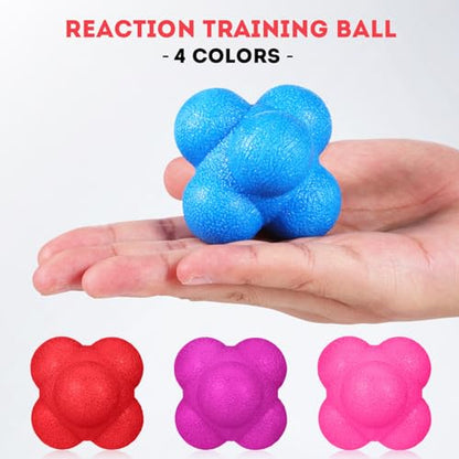 Kisangel Hand Eye Coordination Training Set Hand and Eye Coordination Training Equipment for Basketball Football Speed Agility Tool Portable Sports Trainer 7.87 X 7.87 X 1.57 in