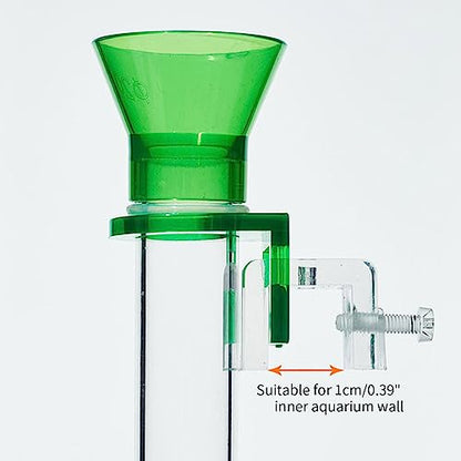 Fish Shrimp Feeder Clear Acrylic Shrimp Feeding Tube with Dish Clip to Aquarium Feeders for Fish 6 Size - size: 15CM