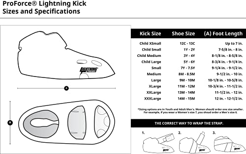 ProForce Lightning Kicks Martial Arts Sparring Shoes/Footgear - color: Silver, size: Large Big Kid