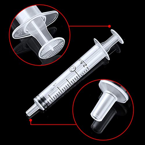 Frienda 20 Packs Syringes Without Needles,2.5 Ml | Large Plastic Measuring Tools for Food, Horse Care, Lab Dispensing, Graduated Markings, Reusable Multipurpose Applicators - size: 2.5 ml
