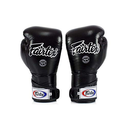 Fairtex BGV6 Angular Boxing Gloves, Locked Thumb Muay Thai MMA Kickboxing | Premium synthetic body with triple-layer foam padding. Joint protection and firm wrist support safeguard hands on heavy bags - color: Black/White, size: 12oz