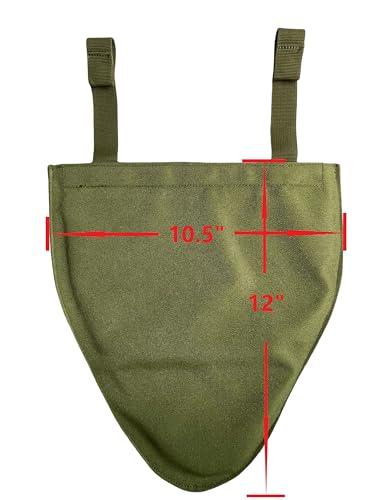 Tactical Molle Groin Protector, Detachable 800D Nylon Soft EVA for Airsoft | 800D nylon rugged build, soft EVA impact padding, detachable design, MOLLE compatible for airsoft tactical use - color: OD
