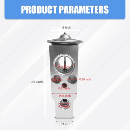 Car A/C Expansion Valve, Metallic Anti-Wear Steam Engine Air Conditioning Valve, A/C System Repair Accessories,80213-TF0-G01、80211-TP5-H11、80221TZ3A41 for Lexus、Jaguar Land Rover、Honda、Toyota、Suzuki