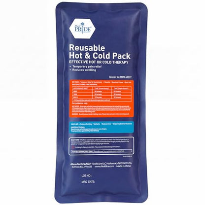 MED PRIDE Reusable Hot & Cold Gel Ice Packs, Flexible Compress, 2-Pack