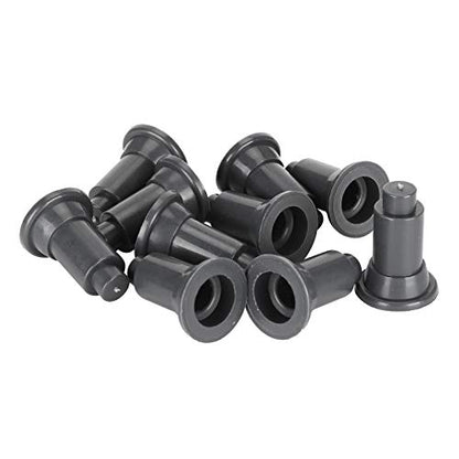 Aquarium Isolation Board Support Feet, PVC 100Pcs Adjustable Height for Partition Stability and Easy Cleaning, Aquarium Owners (Black) - color: Black