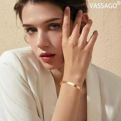 VASSAGO Islamic Gifts Ayatul Kursi Bracelet for Women Men Muslim Quran Allah Openable Bangles Ayatul Kursi Arabic Calligraphy Cuff Bracelet Islam Islamic Jewelry Eid Gifts - color: gold koran bracelet