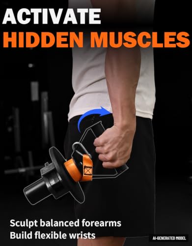 Forearm Wrist Strengthener Grip Strength Trainer - color: 2" Forearm Crul Handle