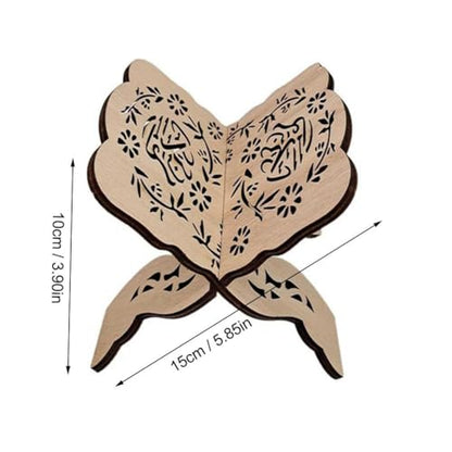Wooden Quran Holder - Prayer Book Bible Stand, Wooden Quran Stand Desktop Book Stands for Display and Reading, Folding Book Stand Holder Eid Party Reading Supply