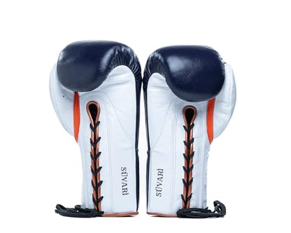 HIT N MOVE Süvari Horsehair Boxing Gloves Hook and Loop, Lace-Up Boxing Gloves Men, Boxing Equipment, MMA Gloves Men, UFC Gloves Horsehair and 100% Cow Leather - size: 12 Oz, style: Lace-Up Deep Blue
