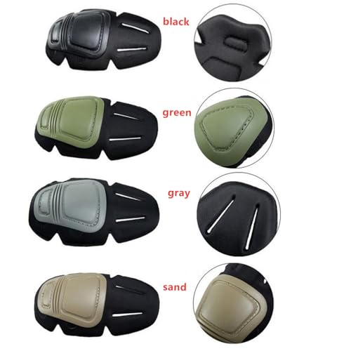 Tactical Protective G3 Combat 2 Elbow Pads and 2 Knee Pads for Hunting Clothing/Pants - color: green