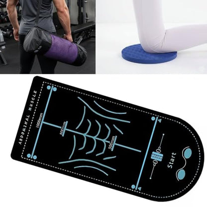 Exercise Ab Roller Mat and Knee Foam Pad Set – Arch Shaped Thick Non-Slip Exercise Pads for Core & Home Workouts, Pack of 2
